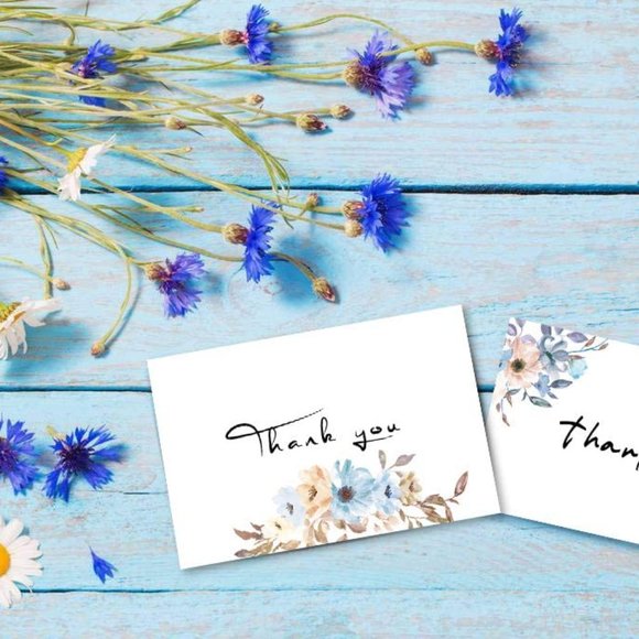 40 Pack Floral Thank You Notes Cards Assortment Greeting Cards with Envelopes - Picture 6 of 6